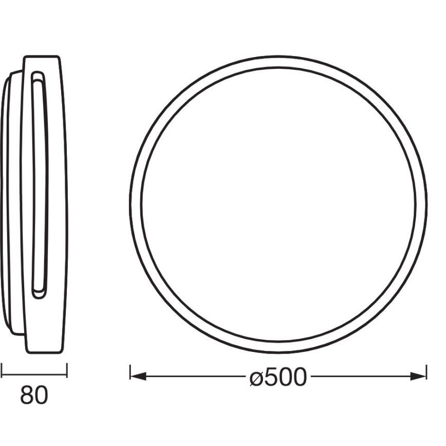Osram - plafoniera dimmerabile a LED ORBIS WOODBURRY LED/36W/230V diam. 50 cm