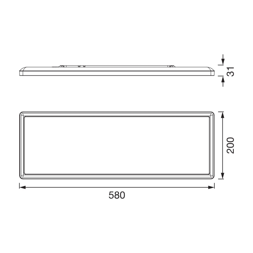 Osram - LED plafoniera da bagno dimmerabile PLANON EASYFIX LED/24W/230V 2600-6000K 20x58 cm IP54 nera + telecomando