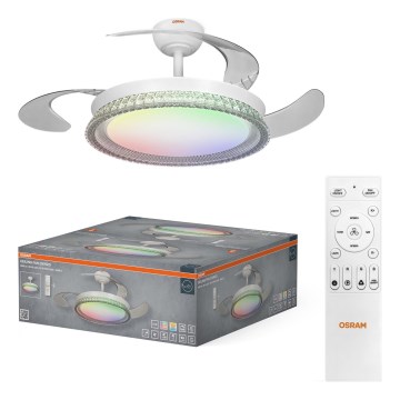 Osram - Plafoniera dimmerabile LED RGB con ventilatore CIERZO LED/35W/230V 3000-6500K + telecomando
