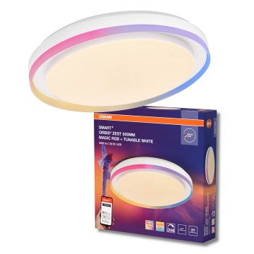 Osram - Plafoniera dimmerabile LED RGBW SMART+ MAGIC, 38W/230V, Ø 49 cm, bianco, 2700–6500K, Wi‑Fi