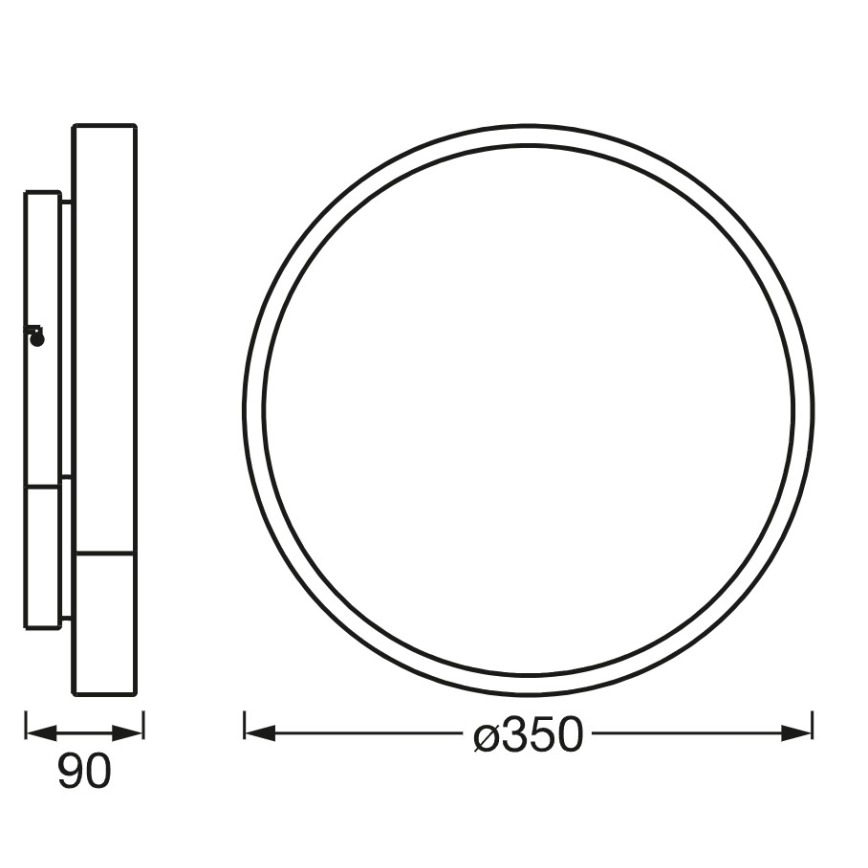 Osram - Plafoniera dimmerabile SMART+ ORBIS LED RGBW, 28W/230V, Ø 35 cm, 2700-6500K, Wi-Fi