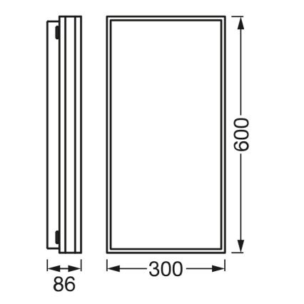 Osram - Plafoniera LED dimmerabile SMART+ MAGNET LED/42W/230V 30x60 cm 3000-6500K Wi-Fi
