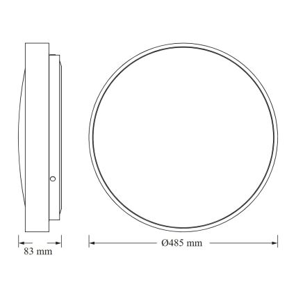 Osram - Plafoniera LED CEILING LUXO, 36 W, 230 V, Ø 49 cm, bianca