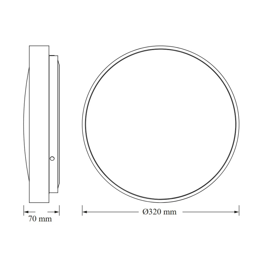 Osram - Plafoniera LED con sensore crepuscolare CEILING LUXO LED/18W/230V Ø 32 cm argento