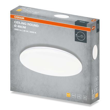 Osram - Plafoniera LED CEILING ROUND LED/36W/230V 3000K Ø 48 cm bianco