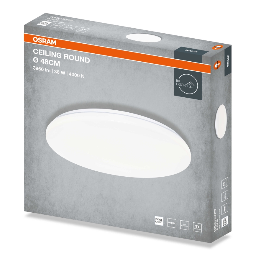 Osram - Plafoniera LED CEILING ROUND LED/36W/230V 4000K Ø 48 cm bianca
