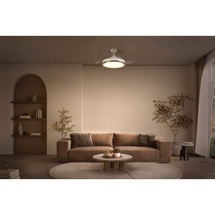 Osram - Plafoniera LED con ventilatore CEILING FAN LED/66W/230V 3000/4000/6500K, bianco, con telecomando