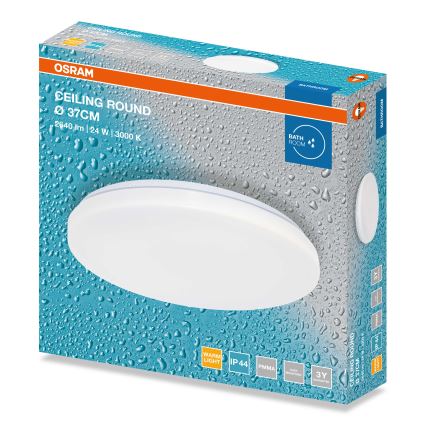 Osram - Plafoniera LED da bagno CEILING ROUND LED/24W/230V 3000K Ø 37 cm IP44 bianca