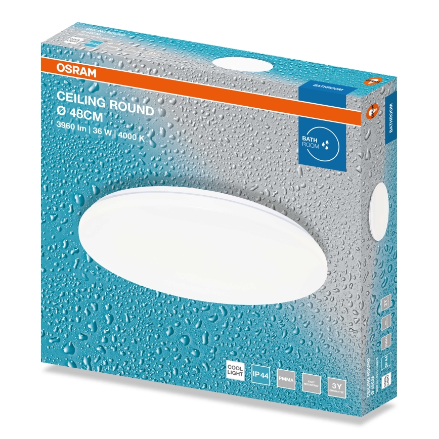 Osram - Plafoniera LED per bagno CEILING ROUND LED/36W/230V 4000K Ø 48 cm IP44 bianca