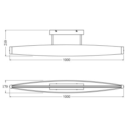 Osram - Plafoniera LED da soffitto DECOR FLAT LED/23W/230V grigio