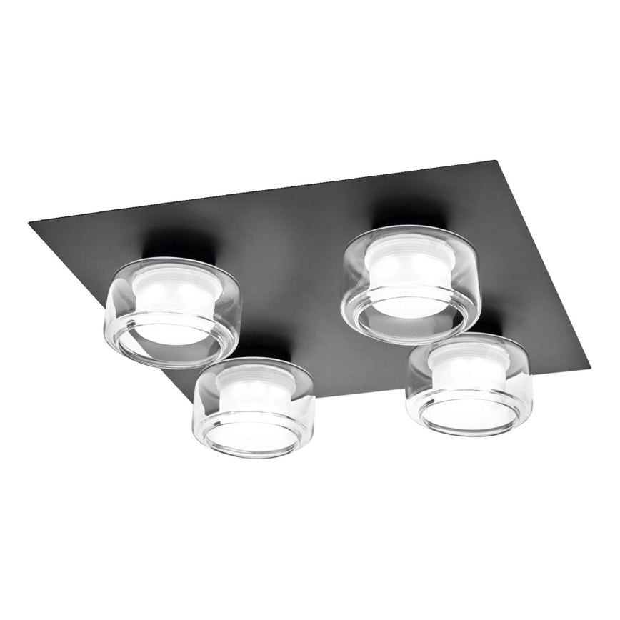 Osram - Plafoniera LED da soffitto per bagno ORBIS FLAME 4xLED/5,5W/230V 3000/4000K IP44 nero