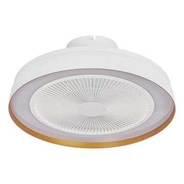 Osram - Plafoniera LED dimmerabile con ventilatore CEILING FAN LED/49W/230V 2700-6500K bianco/oro + telecomando