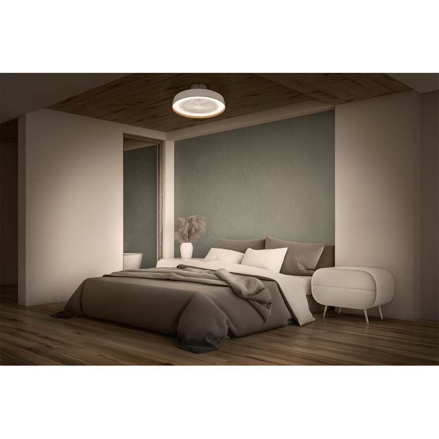 Osram - Plafoniera LED dimmerabile con ventilatore CEILING FAN LED/49W/230V 2700-6500K bianco/oro + telecomando