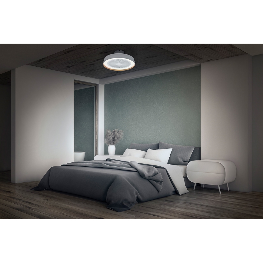 Osram - Plafoniera LED dimmerabile con ventilatore CEILING FAN LED/49W/230V 2700-6500K bianco/oro + telecomando