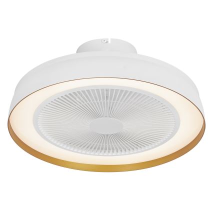 Osram - Plafoniera LED dimmerabile con ventilatore CEILING FAN LED/49W/230V 2700-6500K bianco/oro + telecomando