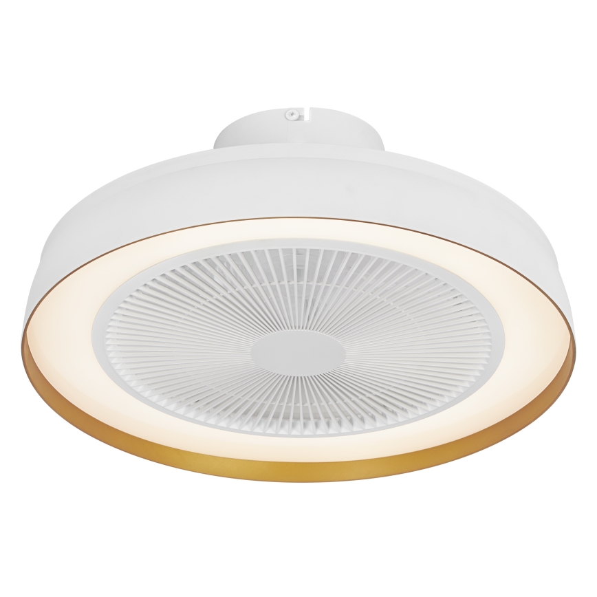 Osram - Plafoniera LED dimmerabile con ventilatore CEILING FAN LED/49W/230V 2700-6500K bianco/oro + telecomando