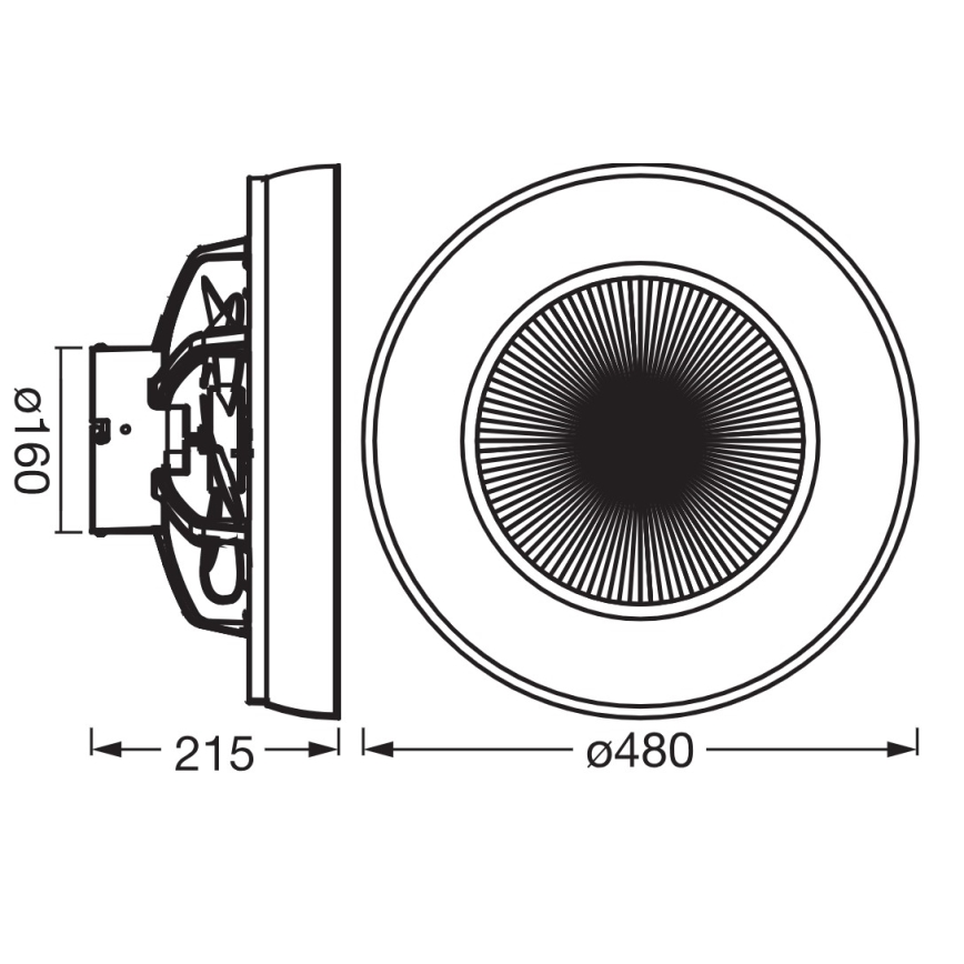 Osram - Plafoniera LED dimmerabile con ventilatore CEILING FAN LED/49W/230V 2700-6500K bianco/oro + telecomando