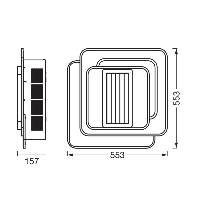 Osram - Plafoniera dimmerabile a LED con ventilatore LED/55W/230V 3000-6500K bianca + telecomando