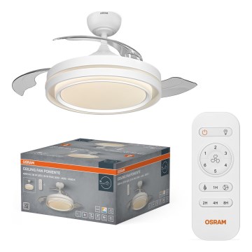 Osram - Plafoniera LED dimmerabile con ventilatore PONIENTE LED/36W/230V 3000/4000/6500K + telecomando