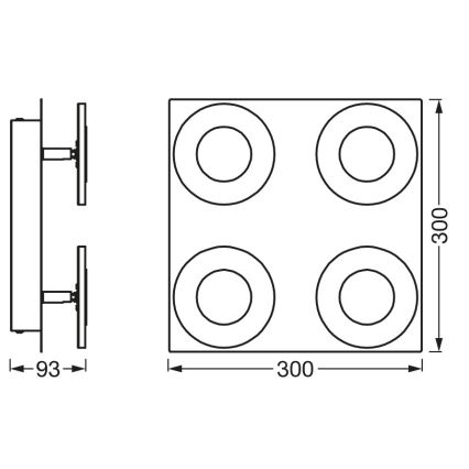Osram - Plafoniera LED dimmerabile per bagno SMART+ WAVE LED/24W/230V 3000-6500K IP44 Wi-Fi