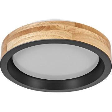 Osram - Plafoniera LED dimmerabile MARIANO LED/16W/230V Ø 31 cm rovere/nero