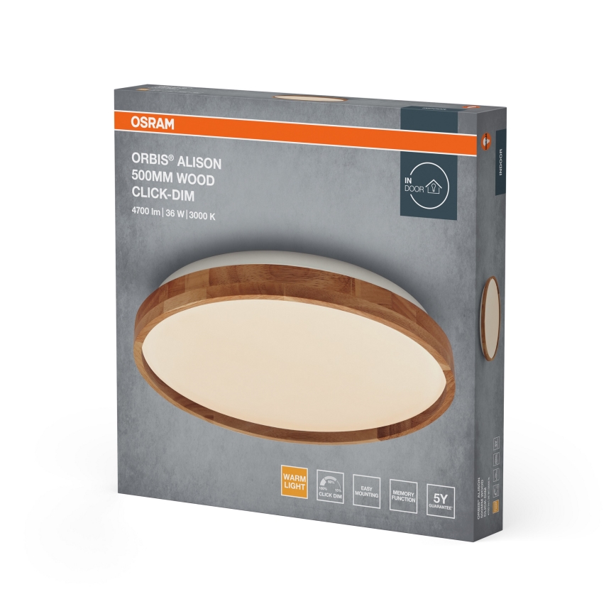 Osram - Plafoniera LED dimmerabile ORBIS ALISON LED/36W/230V Ø 50 cm beige