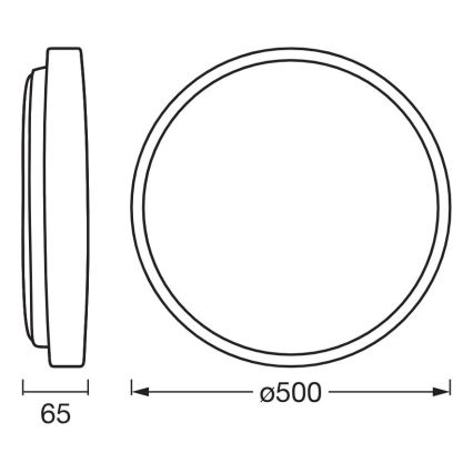 Osram - Plafoniera LED dimmerabile ORBIS ALISON LED/36W/230V Ø 50 cm beige