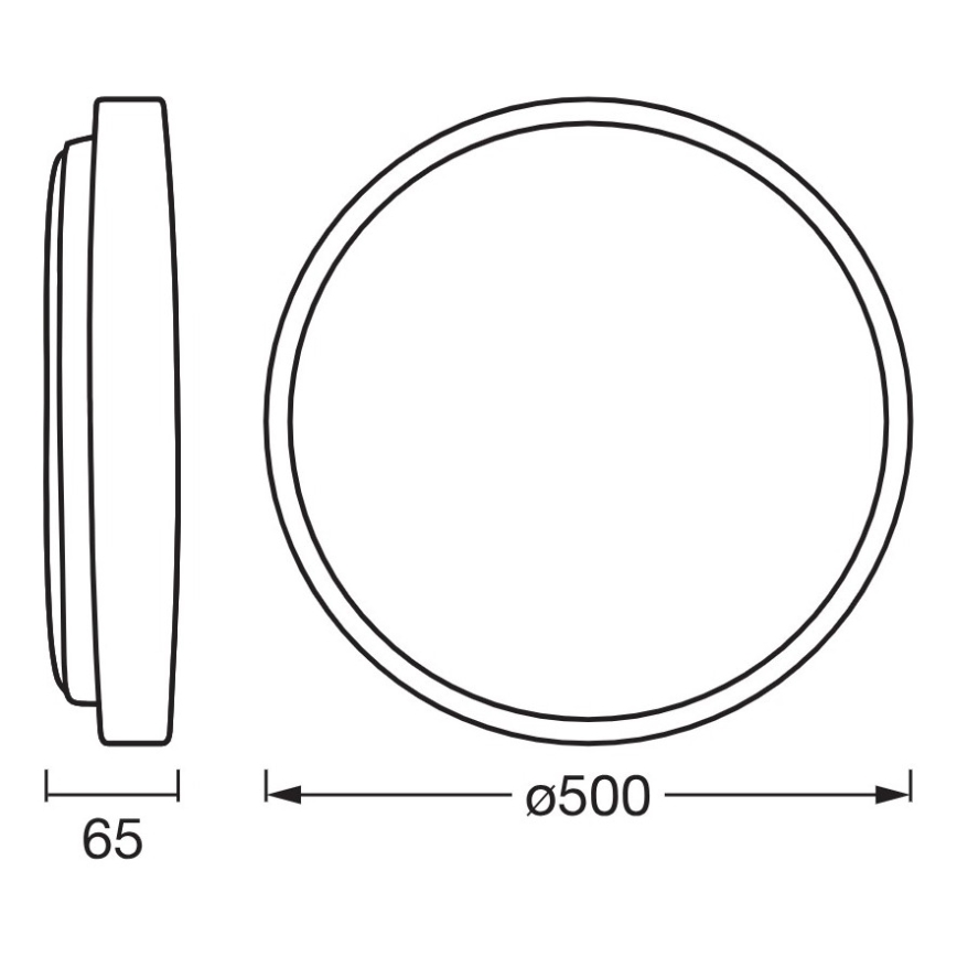 Osram - Plafoniera LED dimmerabile ORBIS ALISON LED/36W/230V Ø 50 cm beige