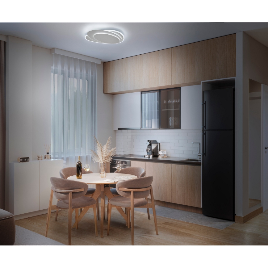 Osram - plafoniera dimmerabile a LED ORBIS LAYERS LED/50W/230V 2600-6000K 36x49 cm bianca + telecomando