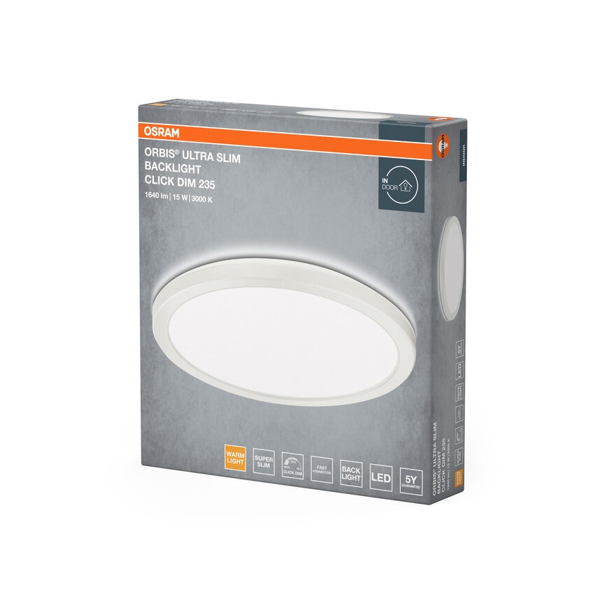 Osram - Plafoniera LED dimmerabile ORBIS LED/15W/230V bianco