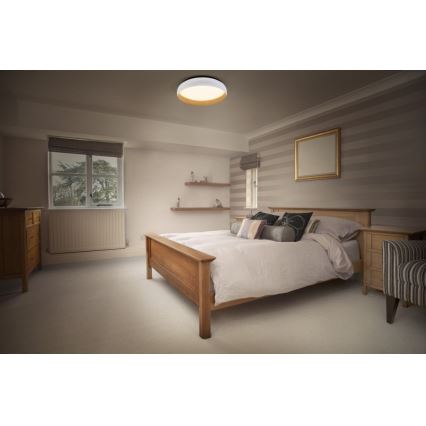 Osram - Plafoniera LED dimmerabile ORBIS LIVIA LED/16W/230V Ø 30 cm bianco/marrone
