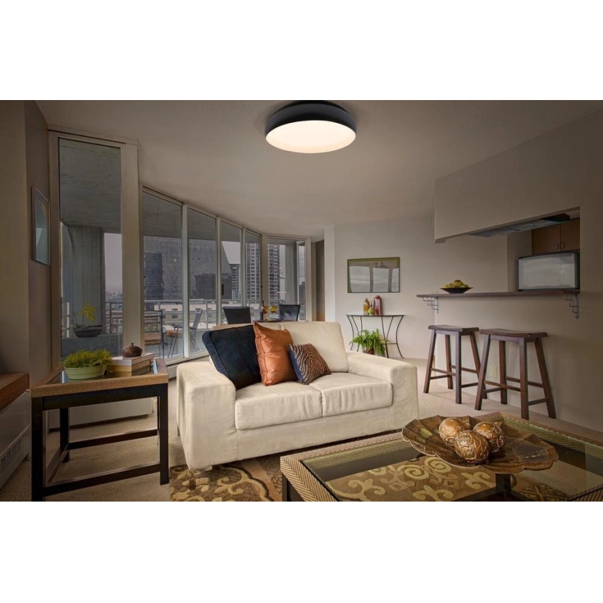 Osram - Plafoniera LED dimmerabile ORBIS LIVIA LED/36W/230V Ø 52 cm nero/bianco