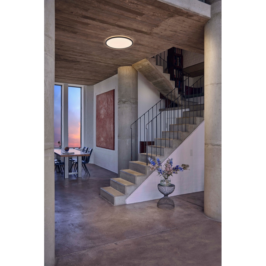 Osram - Plafoniera LED dimmerabile ORBIS ULTRA SLIM LED/22W/230V 3000K Ø 40 cm nera