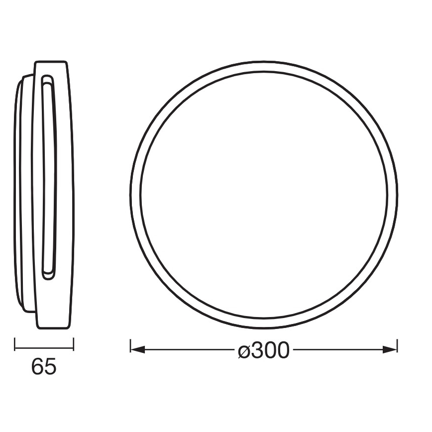 Osram - Plafoniera LED dimmerabile ORBIS WOODBURRY LED/16W/230V Ø 30 cm