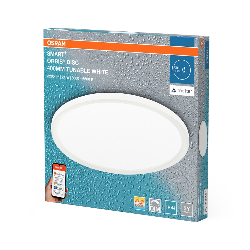 Osram - Plafoniera LED dimmerabile da bagno SMART+ DISC LED/24W/230V 3000-6500K IP44 Wi-Fi