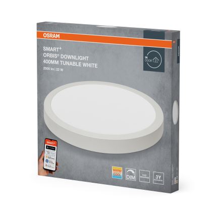 Osram - Plafoniera dimmerabile a LED SMART+ DOWNLIGHT LED/22W/230V Ø 40 cm 3000-6500K Wi-Fi