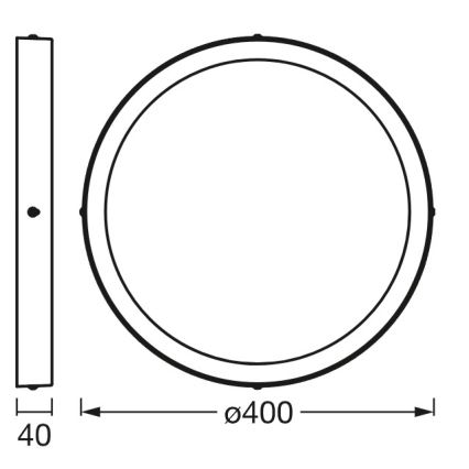 Osram - Plafoniera dimmerabile a LED SMART+ DOWNLIGHT LED/22W/230V Ø 40 cm 3000-6500K Wi-Fi
