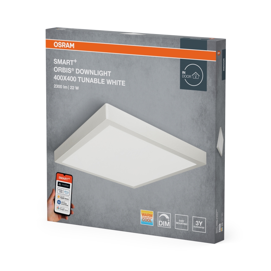 Osram - Plafoniera LED dimmerabile SMART+ DOWNLIGHT LED/22W/230V 40x40 cm 3000-6500K Wi-Fi