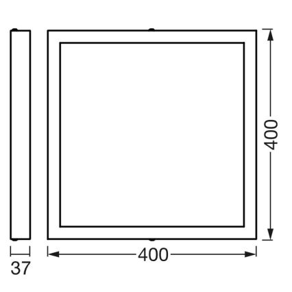 Osram - Plafoniera LED dimmerabile SMART+ DOWNLIGHT LED/22W/230V 40x40 cm 3000-6500K Wi-Fi