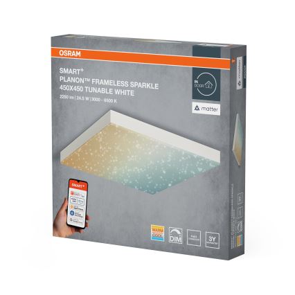 Osram - Plafoniera LED dimmerabile SMART+ FRAMELESS LED/24,5W/230V 3000-6500K 45x45 cm Wi-Fi