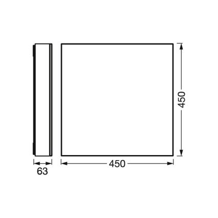 Osram - Plafoniera LED dimmerabile SMART+ FRAMELESS LED/24,5W/230V 3000-6500K 45x45 cm Wi-Fi