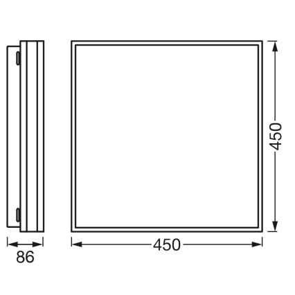 Osram - Plafoniera LED dimmerabile SMART+ MAGNET LED/42W/230V 45x45 cm 3000-6500K Wi-Fi