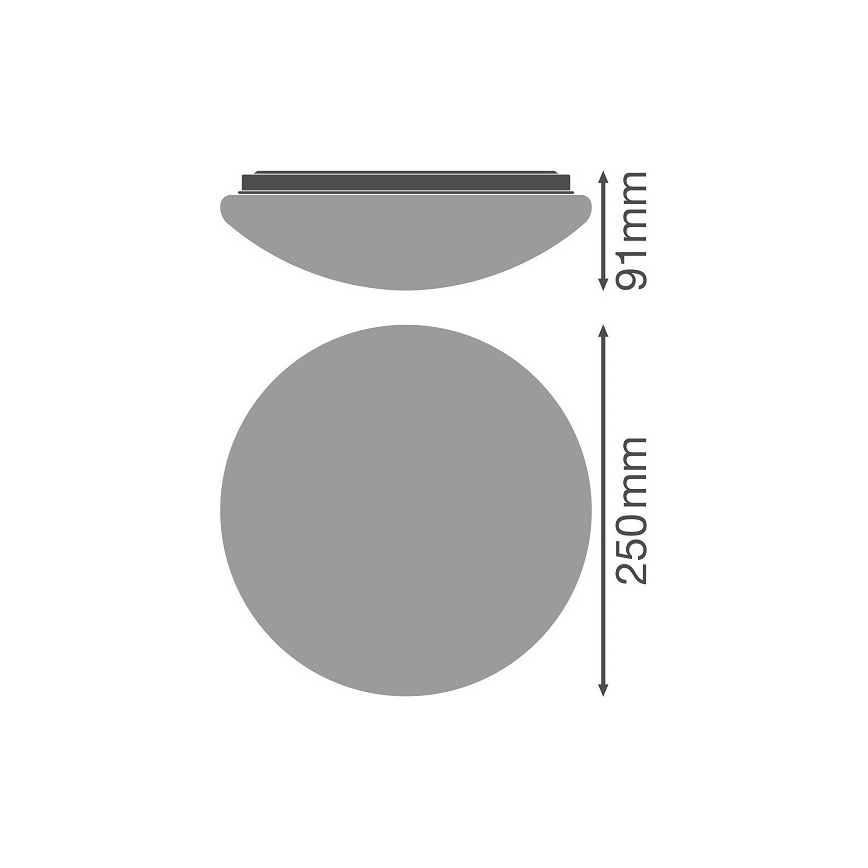 Osram - Plafoniera LED ESSENTIAL/13W/230V 4000K Ø 25 cm