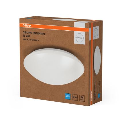 Osram - Plafoniera LED ESSENTIAL, 13W, 230V, 6500K, Ø 25 cm