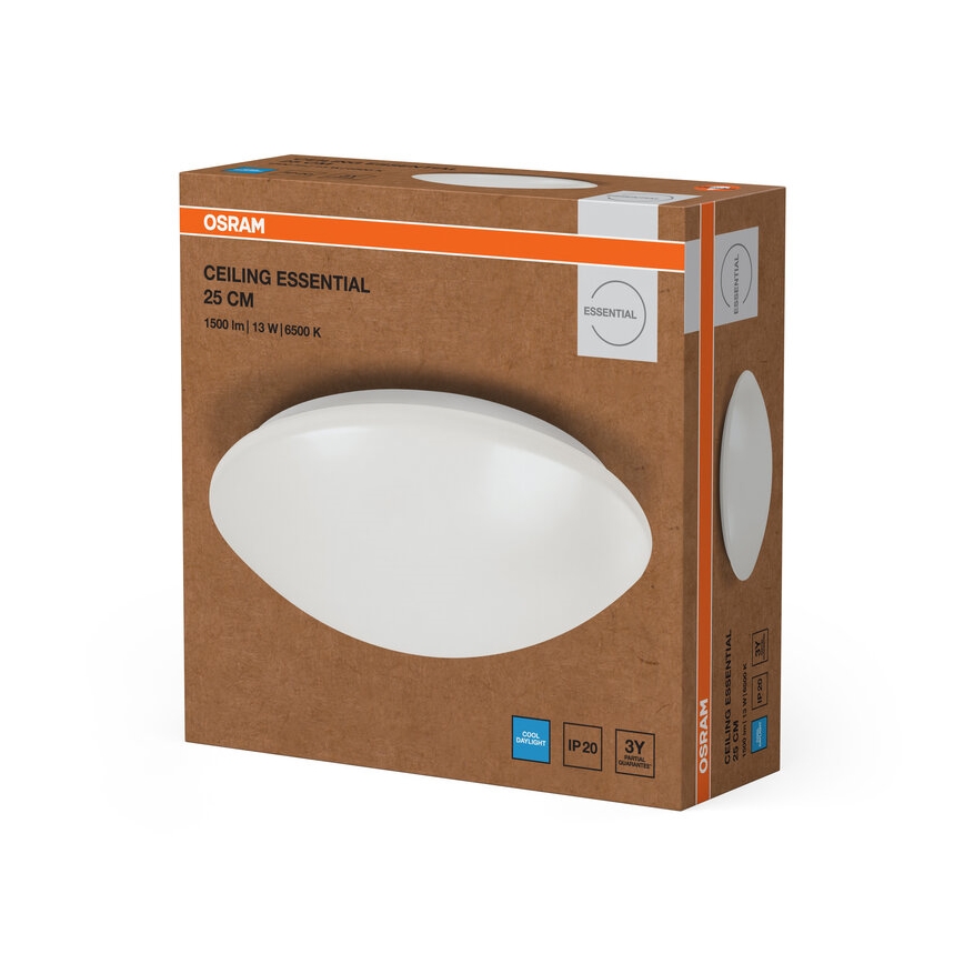 Osram - Plafoniera LED ESSENTIAL, 13W, 230V, 6500K, Ø 25 cm