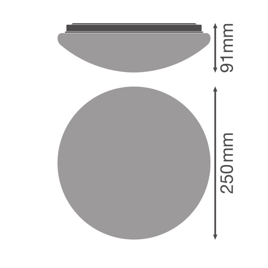 Osram - Plafoniera LED ESSENTIAL, 13W, 230V, 6500K, Ø 25 cm
