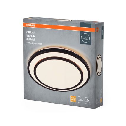 Osram - Plafoniera LED ORBIS BERLIN LED/24W/230V Ø 39 cm nera