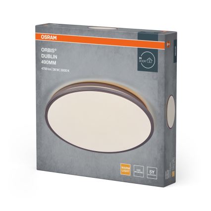 Osram - Plafoniera LED ORBIS DUBLIN LED/36W/230V Ø 49 cm argento