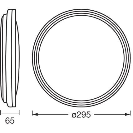 Osram - Plafoniera LED ORBIS HELMAN LED/16W/230V Ø 29,5 cm argento
