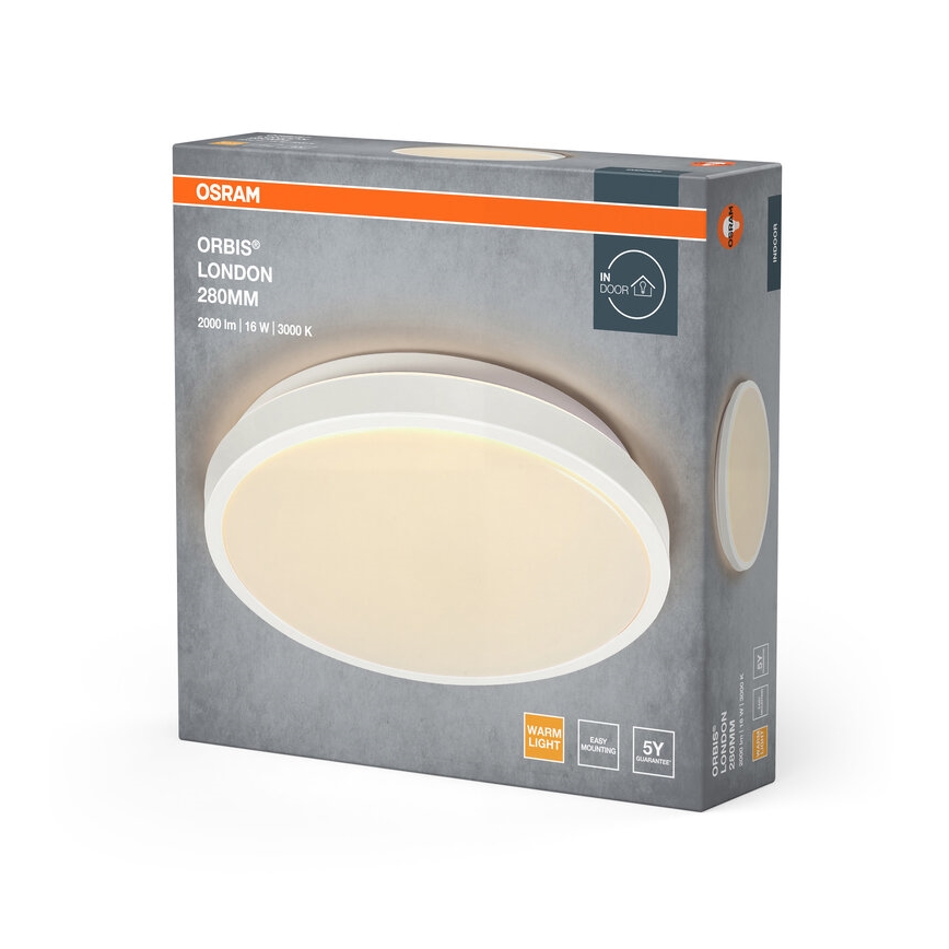 Osram - Plafoniera LED ORBIS LONDON LED/16W/230V Ø 28 cm bianca